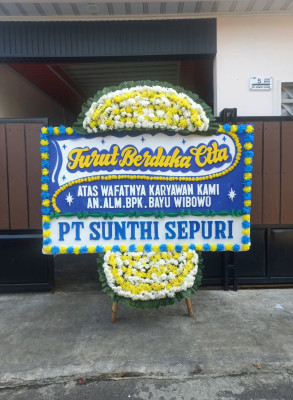 Papan Bunga Duka di Bugel